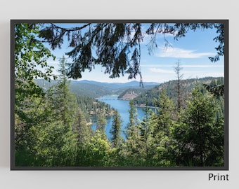 Coeur d'Alene, Northern Idaho, Decor Print