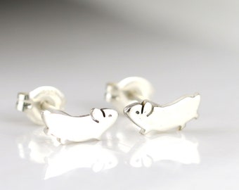 Katy Craig Orecchini A Criceto In Argento 925 Con Smalto, 9x7 Mm, In Confezione Regalo