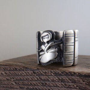 The Librarians Storybook Ring - Sterling Silver Ring Size 6 3/4