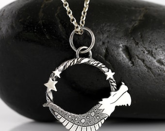 Sterling Silver Dragon Necklace