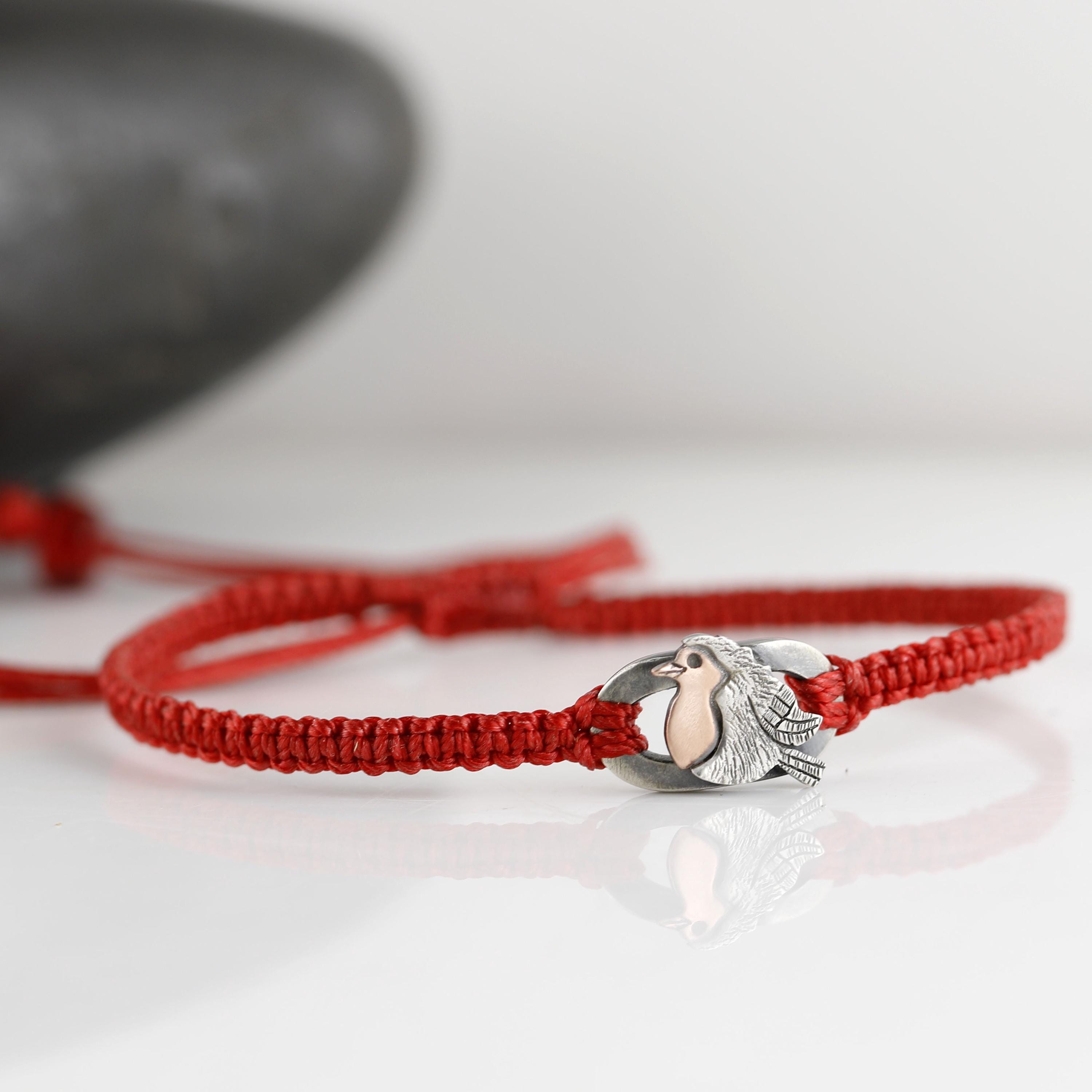 ロビン レッド ブレスト ブレスレット - スターリング シルバーと銅の