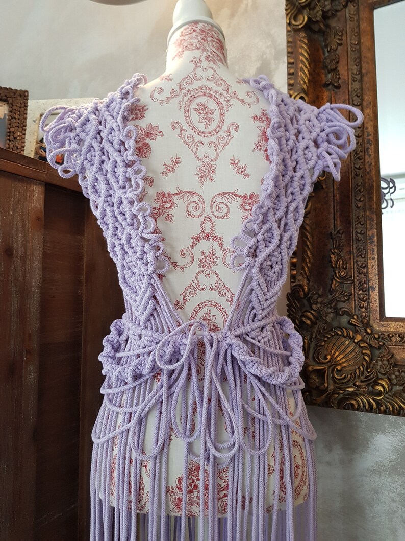 Macrame Dress Etsy
