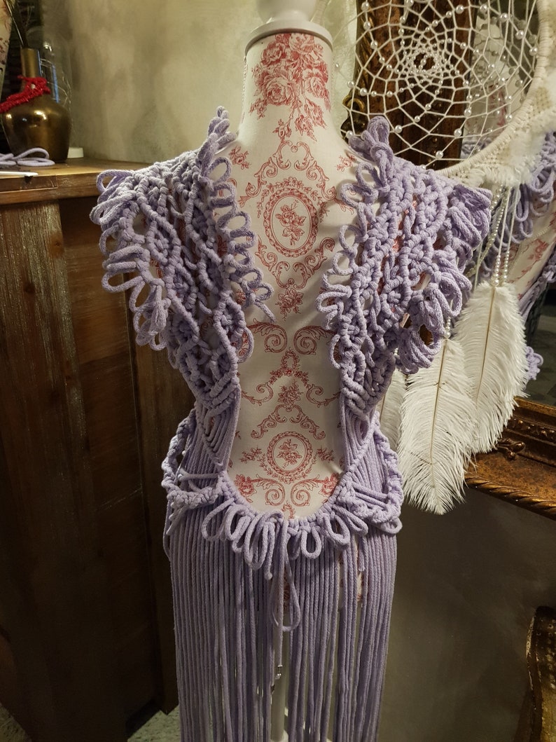 Macrame Dress Etsy