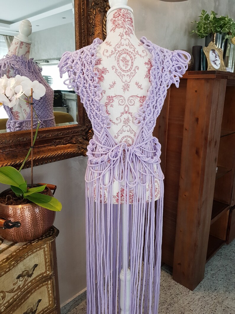 Macrame Dress Etsy