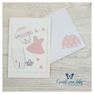 Tarjeta de felicitación para recién nacido. Ideal para baby shower y celebración del bebé. Personalizable para hacerla aún más especial.