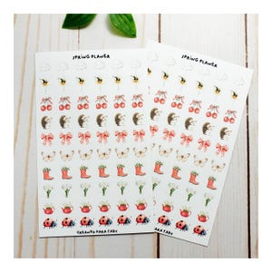 Pegatinas para planificador. Mini pegatinas para tareas pendientes. Pegatinas para agenda. Juego de pegatinas para bullet journal. Pegatina.