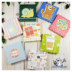 Blogs de notas mini de colores y notas adhesivas. Ideal para organización personal. Perfecta como libreta de bolsillo para anotar ideas.
