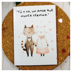 Tarjeta de San Valentín. Día de San Valentín. Día del Amor. Regalos para el. Regalos para ella. San Valentín. Regalo personalizado. Amor.