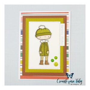 Tarjeta cumpleaños temática niño. Felicitación infantil cumpleaños. Tarjeta de cumpleaños personalizable. Diseño original tarjeta temática.