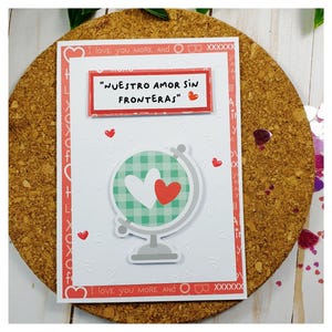 Tarjeta de San Valentín. Día de San Valentín. Día del Amor. Regalos para el. Regalos para ella. Regalo personalizado. Regalo de Amor. Amor.