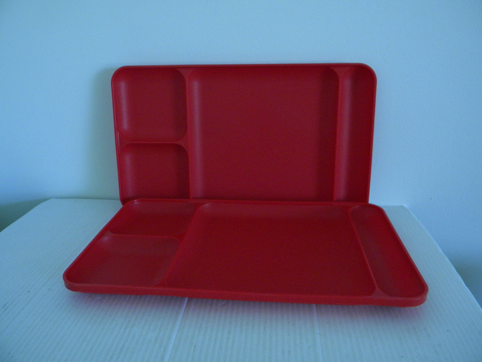 Set of 4 Vintage Tupperware Divided Lunch Trays Snack Trays Etsy
