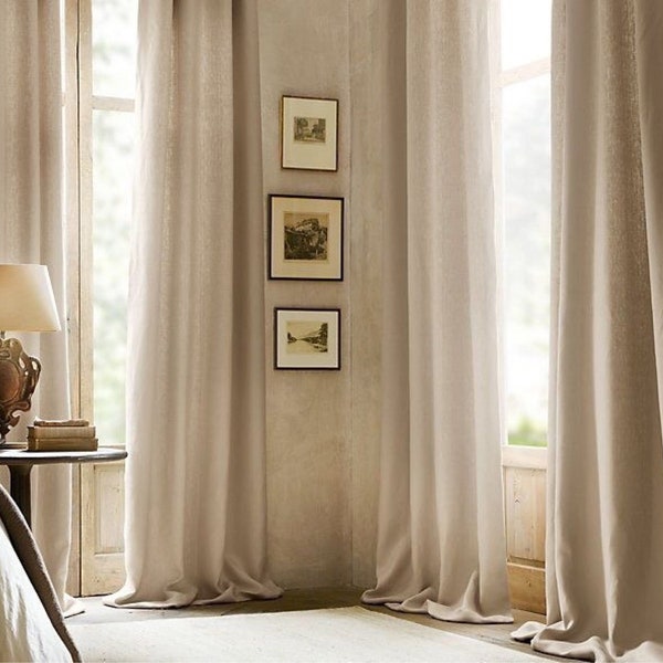 Curtain panels,Lined curtain panels,Linen curtains,Linen curtain panels,Off white curtains,White linen curtains,Custom linen curtains
