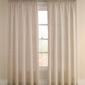 Curtains for living room, Linen curtains for living room, Linen curtains white, Linen curtains natural, Curtains bedroom,Linen curtain panel