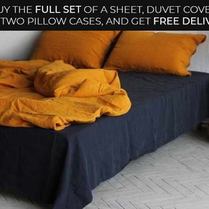 Linen duvet cover queen,Duvet cover king,Linen duvet cover,Mustard duvet cover,Twin duvet cover,Washed linen duvet cover,Duvet cover queen image 9