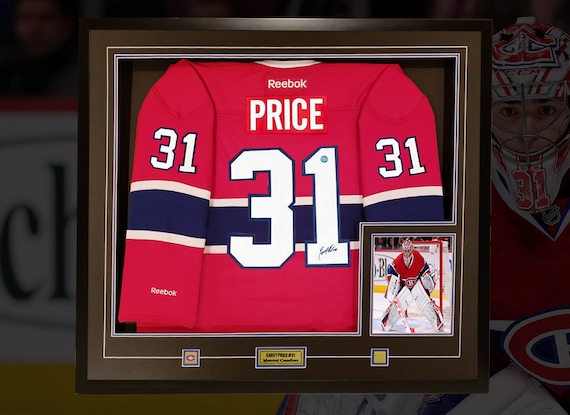 carey price framed jersey