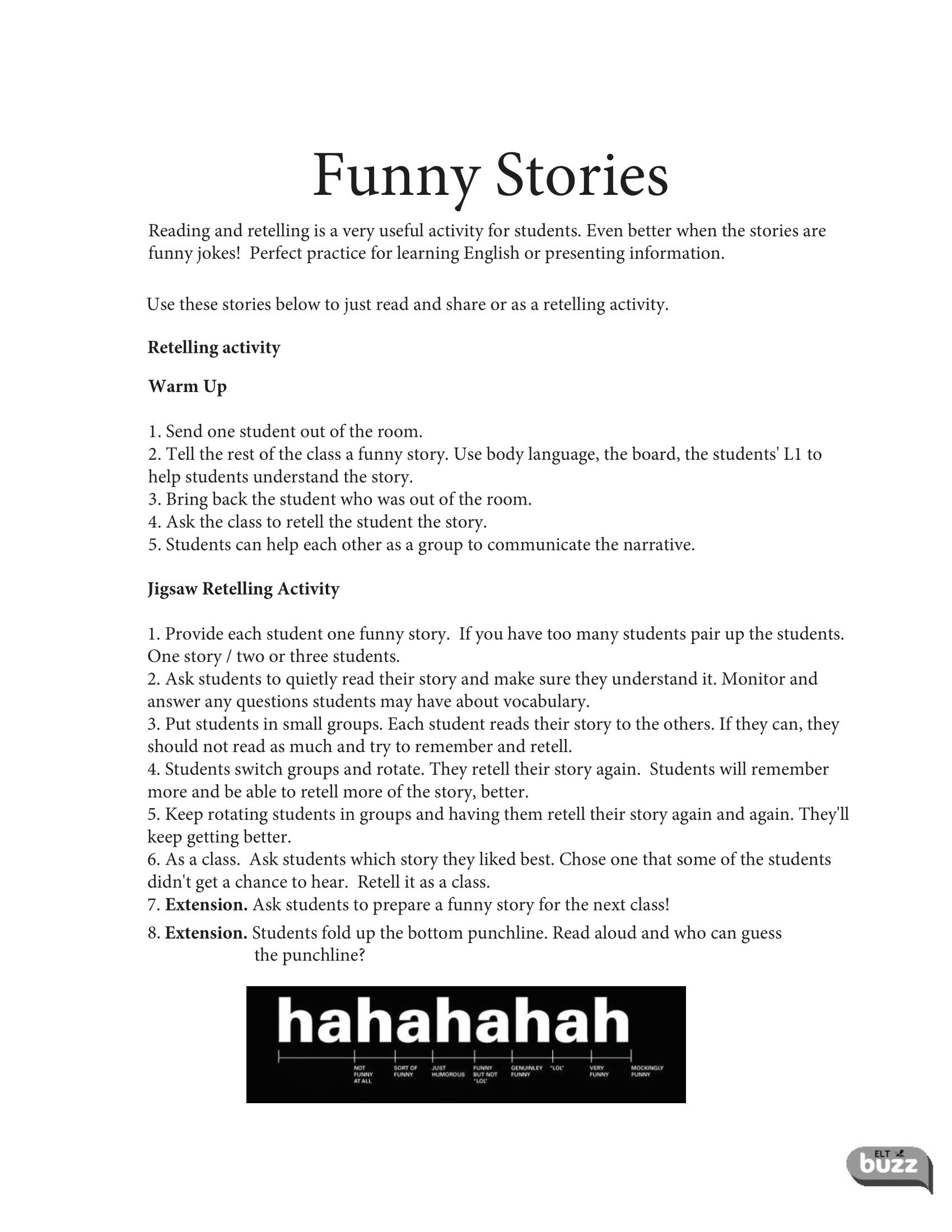 Best Funny Stories. Reading. ESL. EFL. ELA. Jokes. Retelling. - Etsy UK Best Funny Stories. Reading. ESL. EFL. ELA. Jokes. Retelling. - Etsy UK