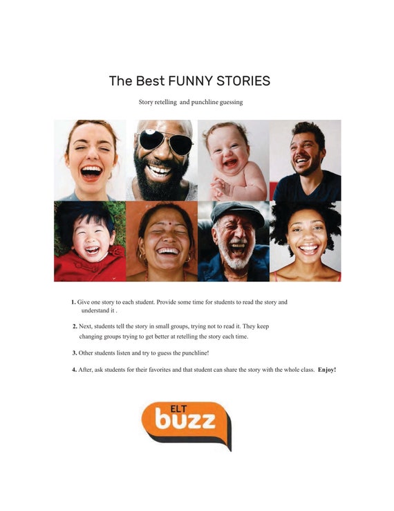 Best Funny Stories. Reading. ESL. EFL. ELA. Jokes. Retelling. - Etsy UK Best Funny Stories. Reading. ESL. EFL. ELA. Jokes. Retelling. - Etsy UK