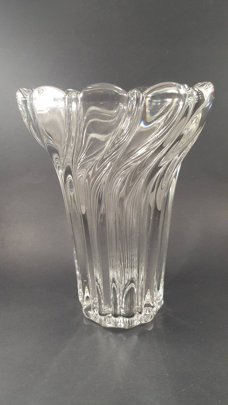 Beautiful Mikasa Crystal Vase Etsy