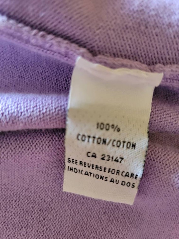 Talbots lavender cotton two-piece sweater set. - image 9