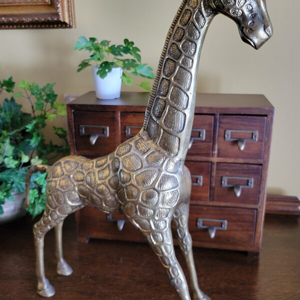 Large Brass Giraffe - Etsy