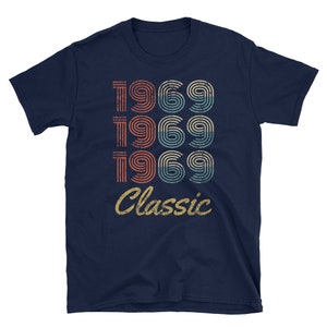 Vintage 1969 Classic T-Shirt, 50th Birthday Gift, 50 Year Old Shirt, Distressed Retro Tee, Born In 1969 Tee, Old School Gift, Unisex T-Shirt image 2