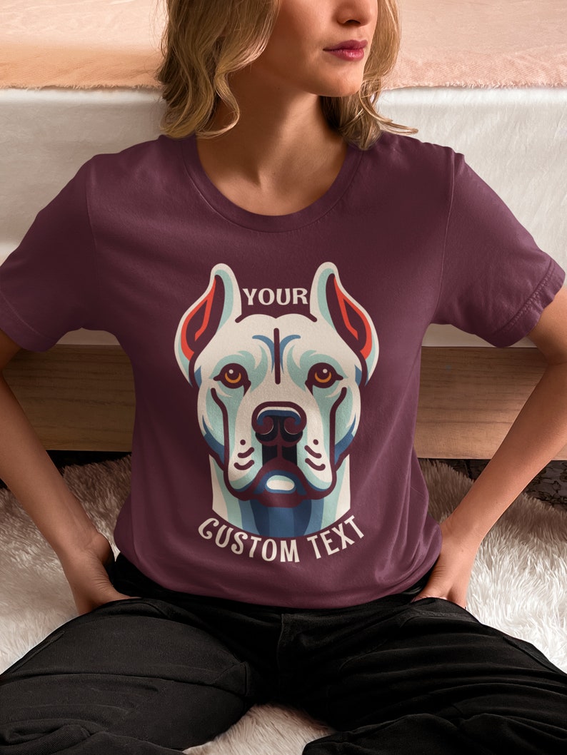 Custom dog tshirt, Customized dog shirt, Personalized Shirts for Dog Lovers, bespoke dog portrait, pet dog tshirt, Unisex Adult Tee, DOG1AC image 3