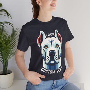 Custom dog tshirt, Customized dog shirt, Personalized Shirts for Dog Lovers, bespoke dog portrait, pet dog tshirt, Unisex Adult Tee, DOG1AC image 5