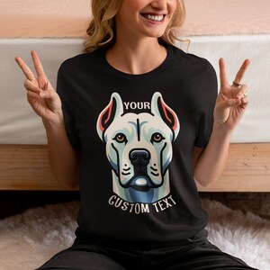 Custom dog tshirt, Customized dog shirt, Personalized Shirts for Dog Lovers, bespoke dog portrait, pet dog tshirt, Unisex Adult Tee, DOG1AC image 2