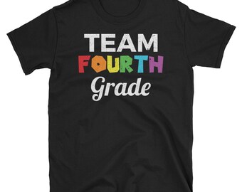 Team Fourth Grade Shirt, Vintage School Tee, Gift For 4th Grader, Cool Fourth Grade Student And Teacher T Shirt, Funny Retro Unisex TShirt