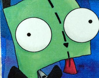 Invader Zim - Gir Laminated Bookmark - I was in the Book All Along!