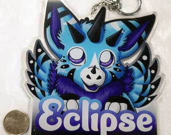 6 inch CUSTOM Double Sided Acrylic Badge - Preorder Ends April 15TH- Your OC on a badge!