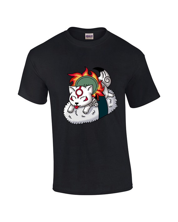 Sushi Okami T-shirt - Multiple Colours or Sizes Available - Etsy