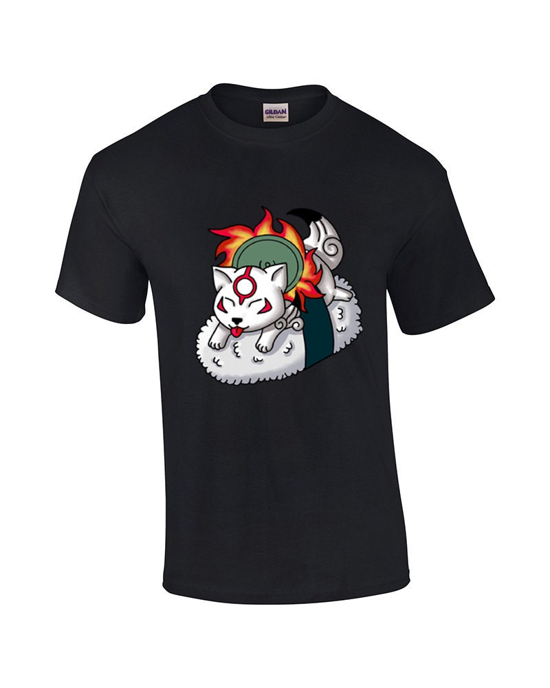 Sushi Okami T-shirt - Multiple Colours or Sizes Available - Etsy