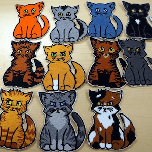 Warriors Cats Iron- On Embroidered Patch