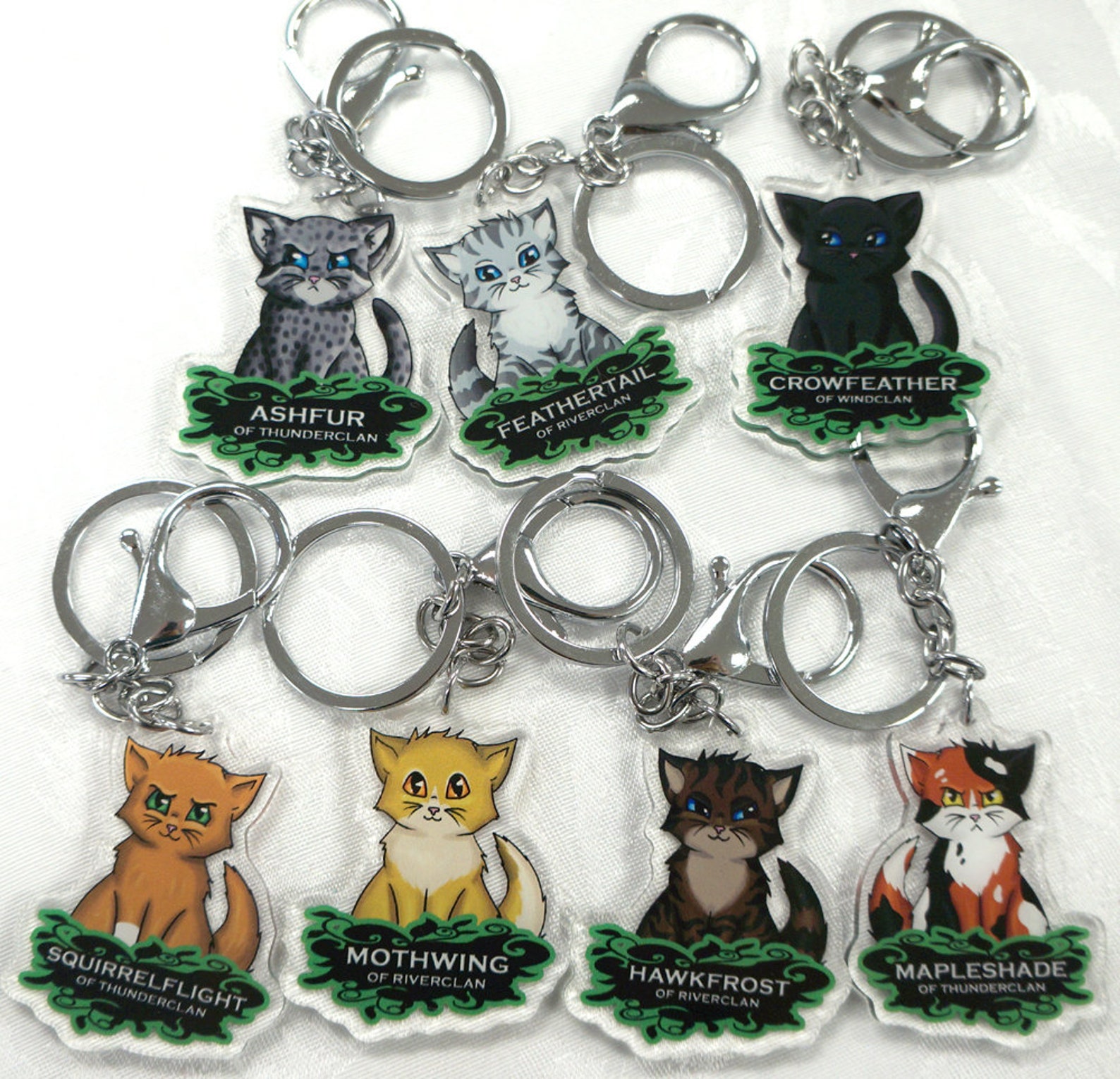 Warriors Cats Double Sided 2 inch Acrylic Keychains or 65cm Etsy