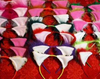 Headband  Faux Fur Cat Ears- Many Colours Available!