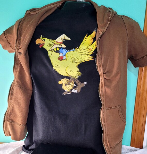 Chocobo and Vivi Final Fantasy T-shirts- Multiple Colours and