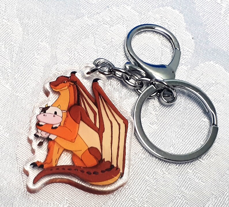 Wings of Fire Dragon 2 inch Clear Double Sided Acrylic Etsy