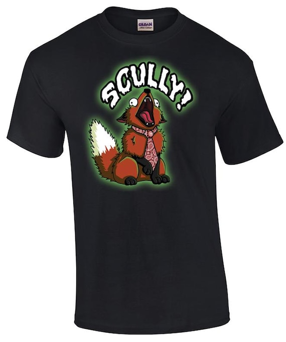 The X Files Fox Screaming Scully Black T-shirts- Adult and Youth