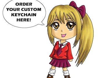 Complete Custom Keychain PRE ORDER - 2 inch Double Sided Acrylic Charm - Open until April 15th