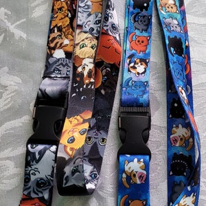 Lanyard Warriors Cats Polyester Breakaway Style Lanyard- 2 Styles