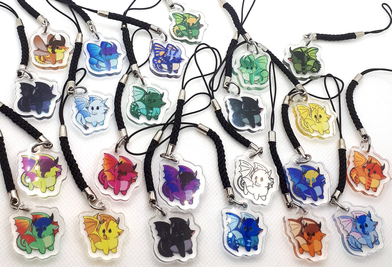 Chibi Wings of Fire Dragons 1 Inch Earrings or Phone Charm Etsy