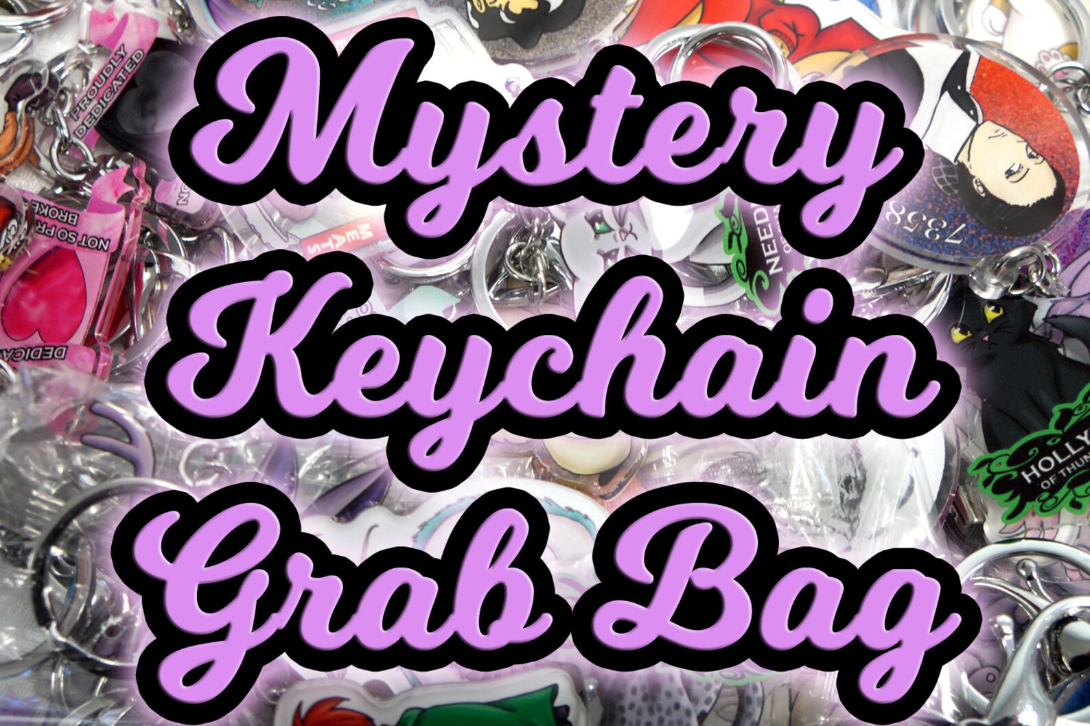 Keychain Mystery Grab Bag - 5 or 10 Pack Size- Wide Variety! - Etsy
