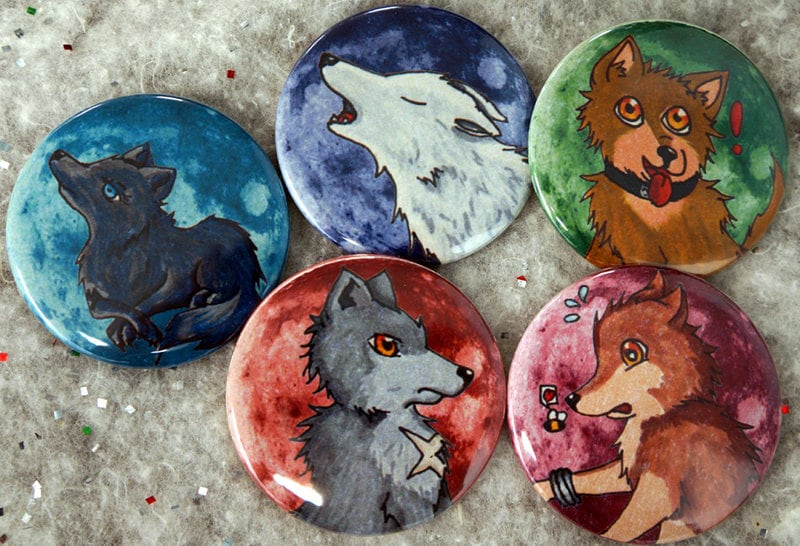 Anime Wolf S Rain Anime 2 25 Or 1 25 Inch Etsy Uk