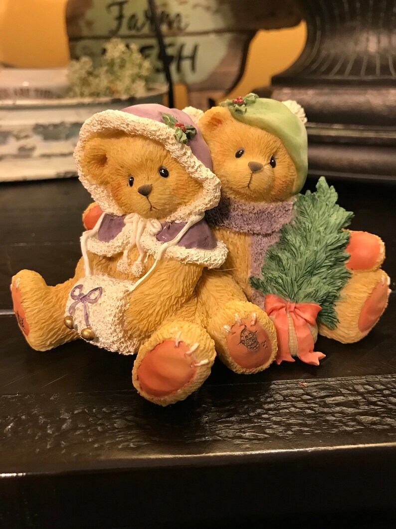 Vintage Cherished Teddies Cheryl & Carl Wishing You A Cozy Etsy
