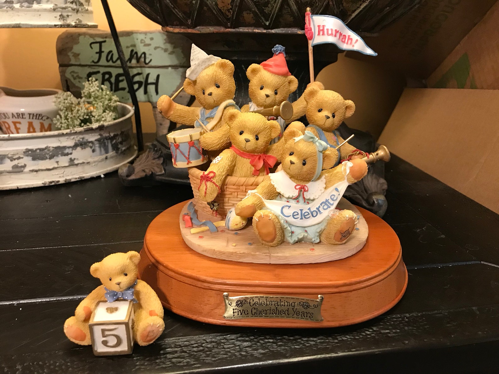 Vintage Cherished Teddies Members Only Celebrating 5 Years Etsy
