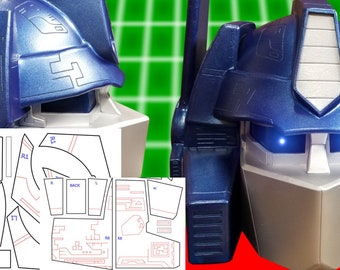 Optimus Prime Mask, Transformers Papercraft Mask Template, 3D Paper ...