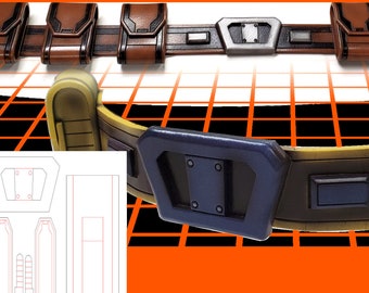 Plantillas imprimibles de cinturones tácticos DIY