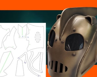 DIY Rocketeer helmet printable TEMPLATES