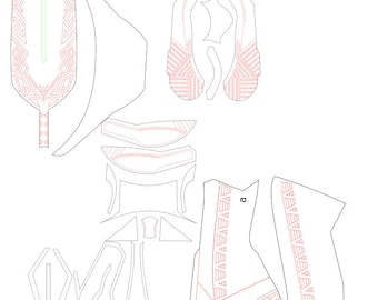 DIY Black Panther helmet printable templates